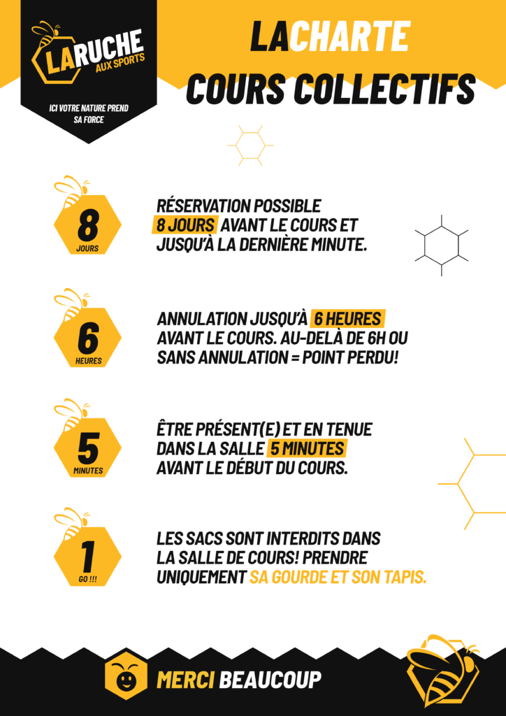 Charte des cours collectifs